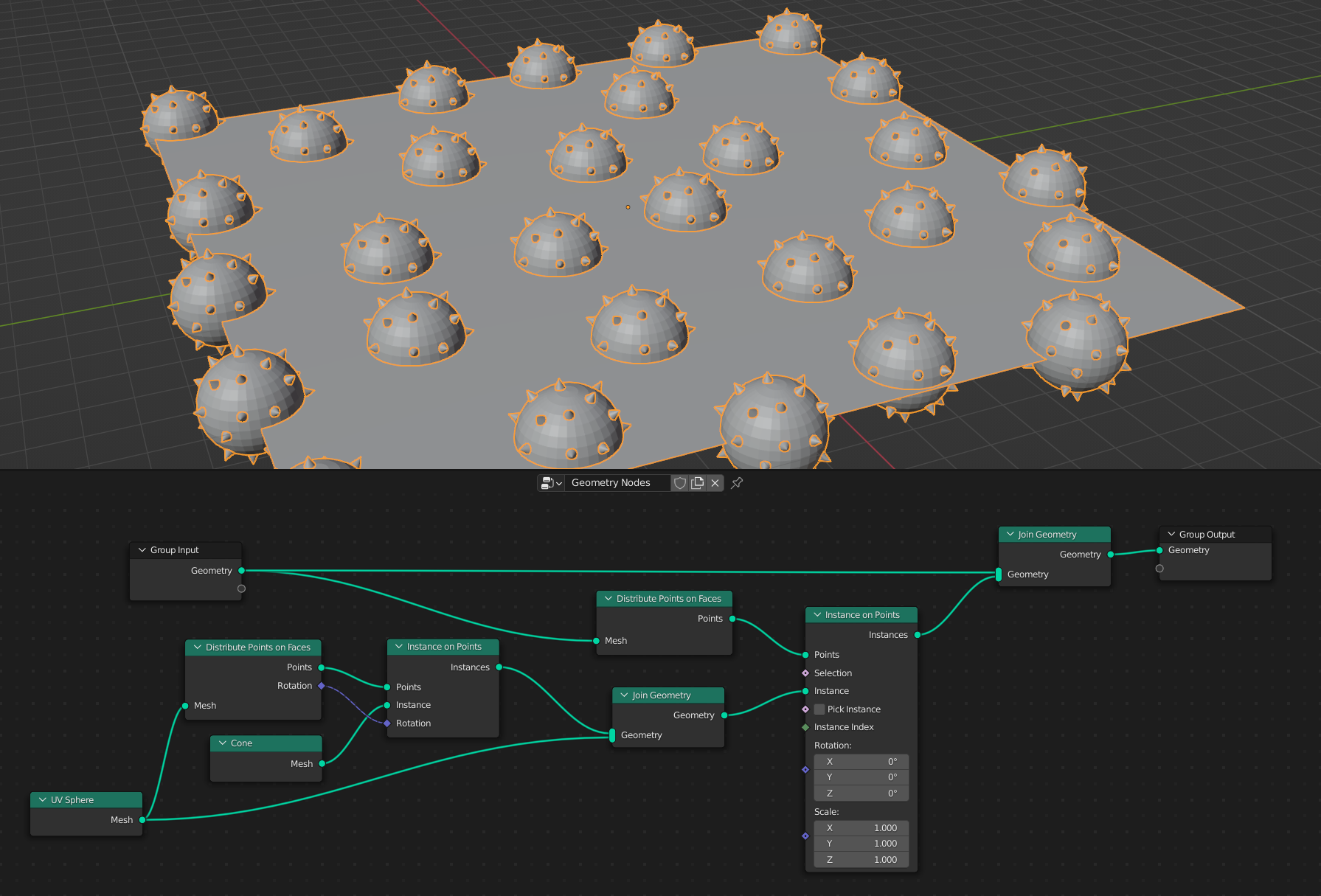 Blender geometry nodes